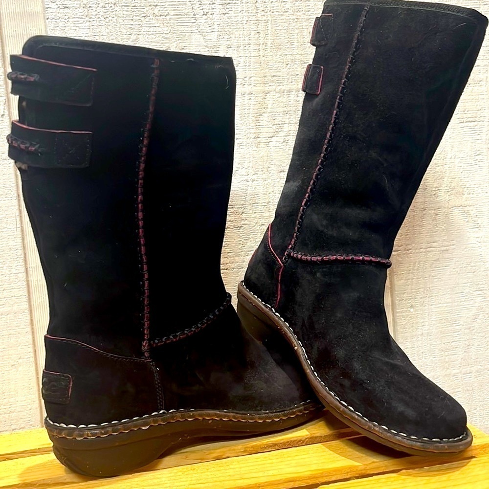 UGG Haywell black suede boots